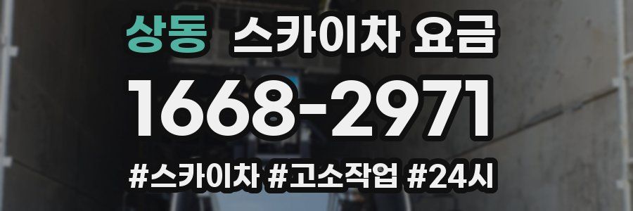 상동 스카이차 요금
