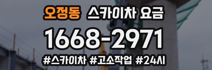 오정동 스카이차 요금