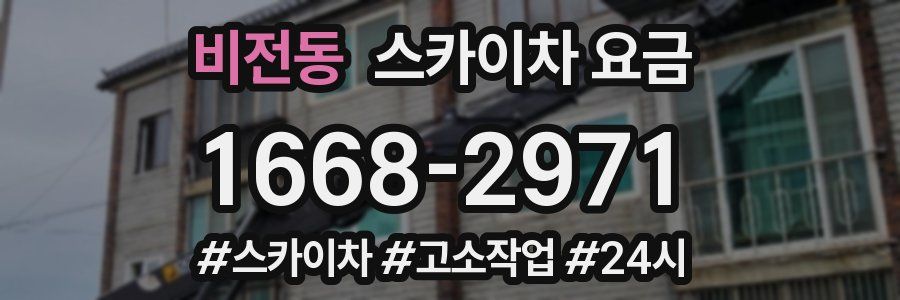 비전동 스카이차 요금