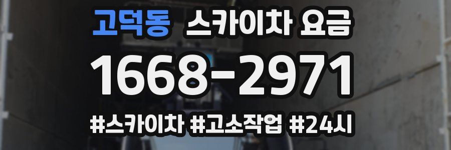 고덕동 스카이차 요금