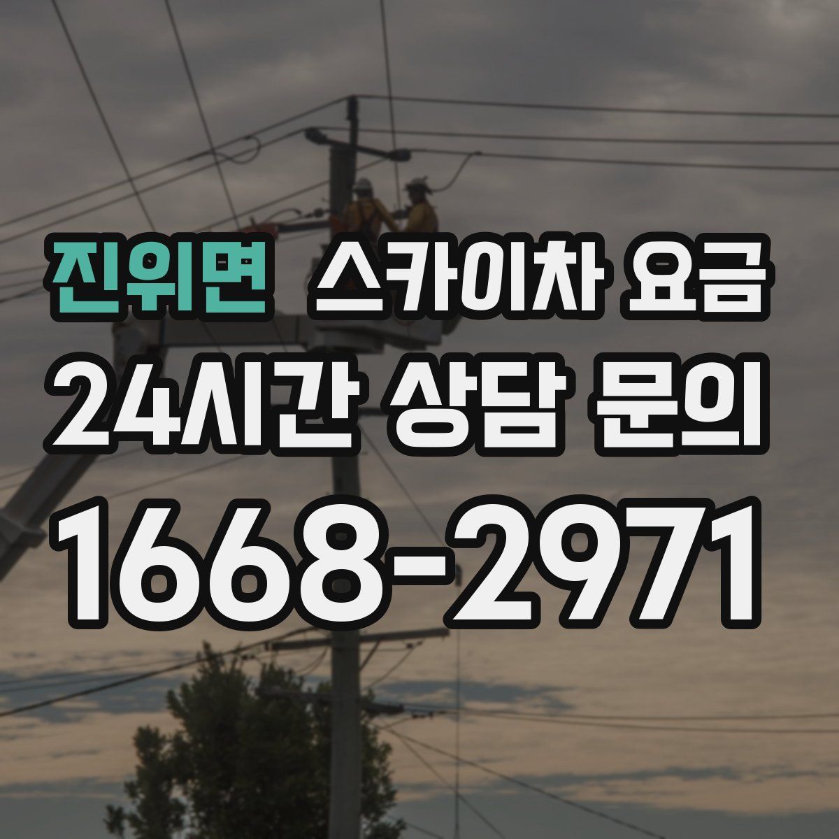 진위면 스카이차 요금