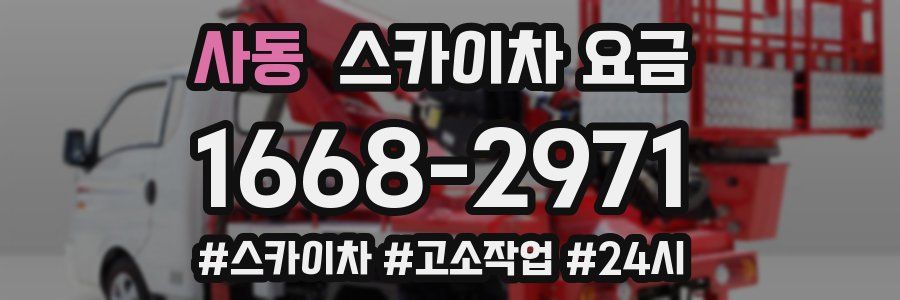 사동 스카이차 요금