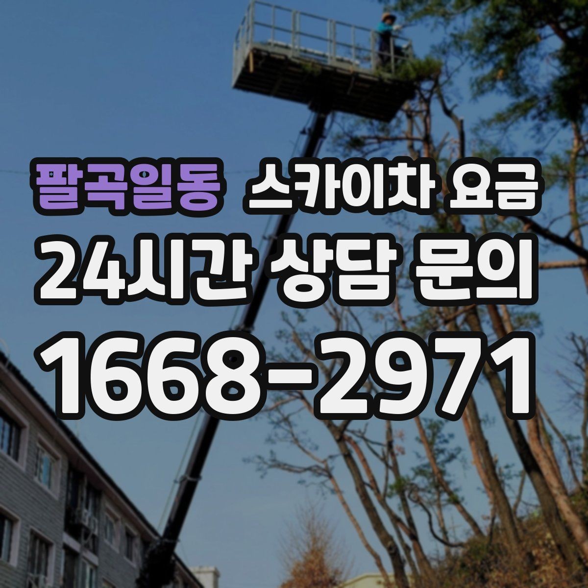 팔곡일동 스카이차 요금 가로등 작업은 왜 안전 통제가 중요할까