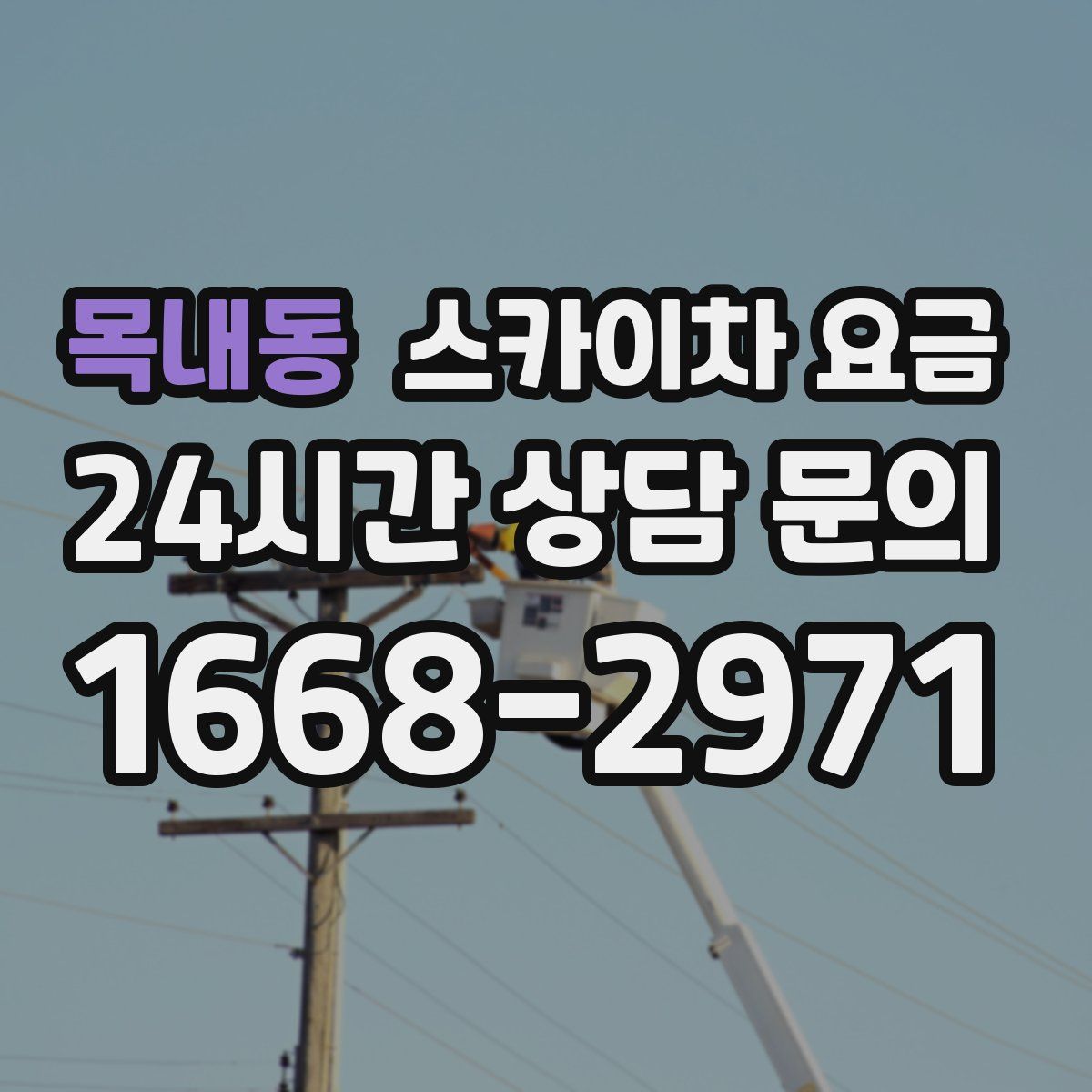 목내동 스카이차 요금