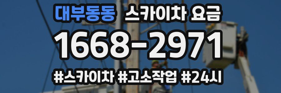 대부동동 스카이차 요금