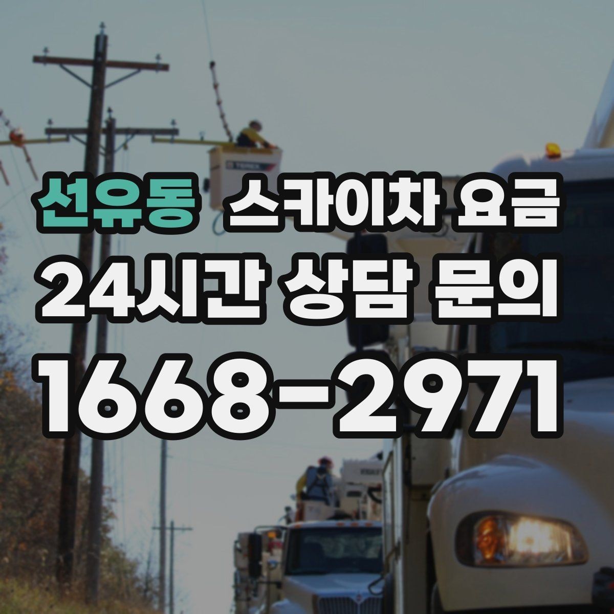 선유동 스카이차 요금 짧은 작업인데도 견적이 큰 이유