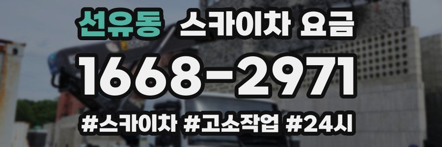 선유동 스카이차 요금