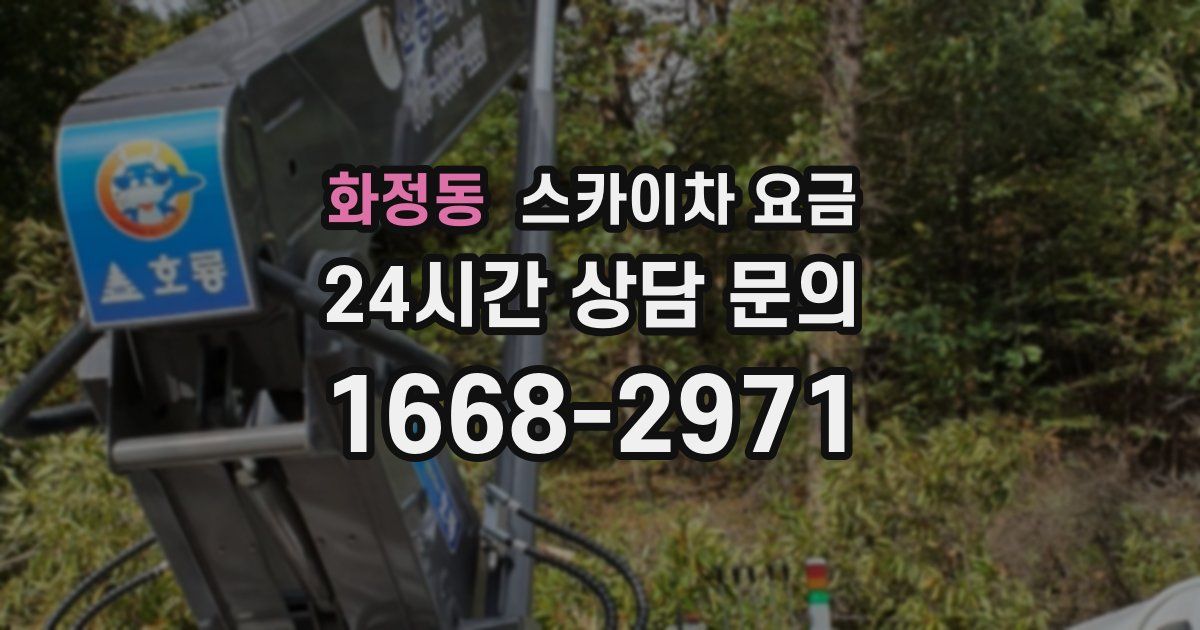 화정동 스카이차 요금