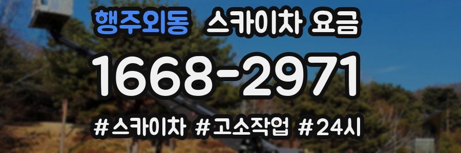 행주외동 스카이차 요금