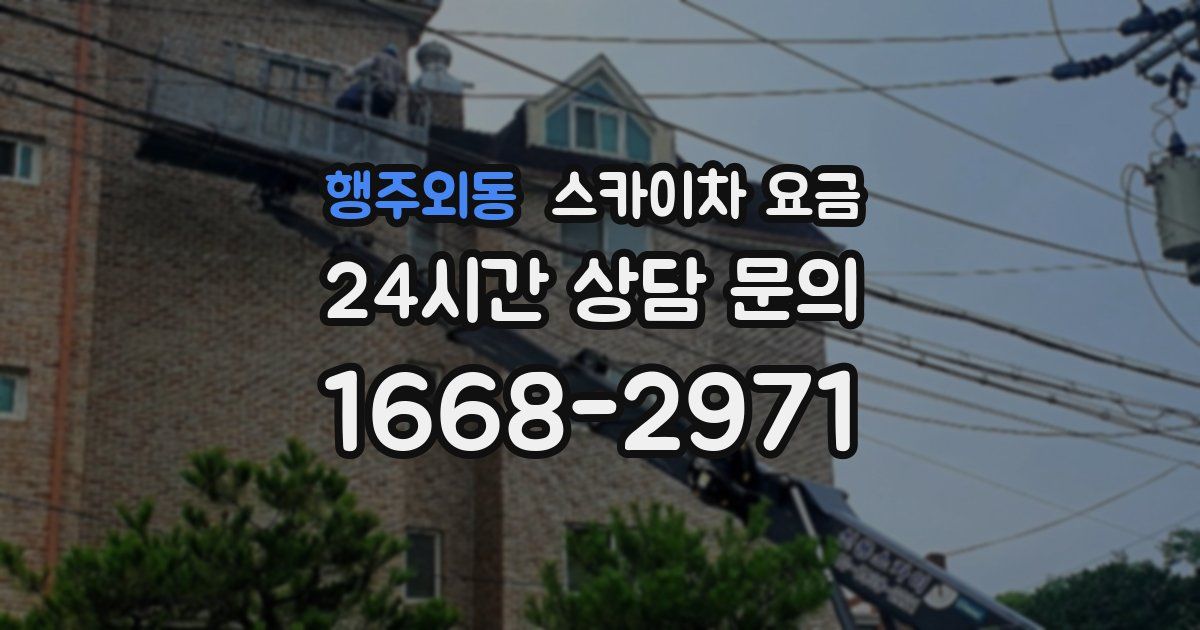 행주외동 스카이차 요금