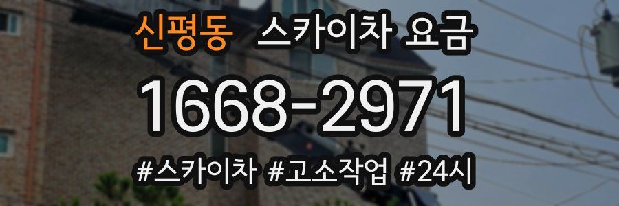 신평동 스카이차 요금