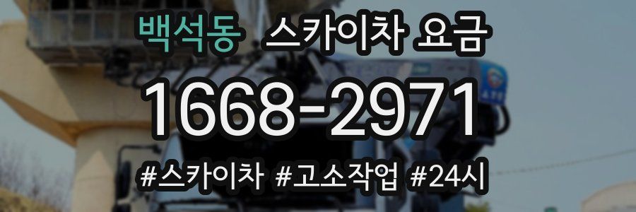 백석동 스카이차 요금