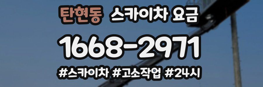 탄현동 스카이차 요금
