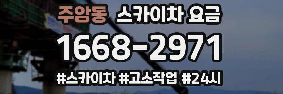 주암동 스카이차 요금