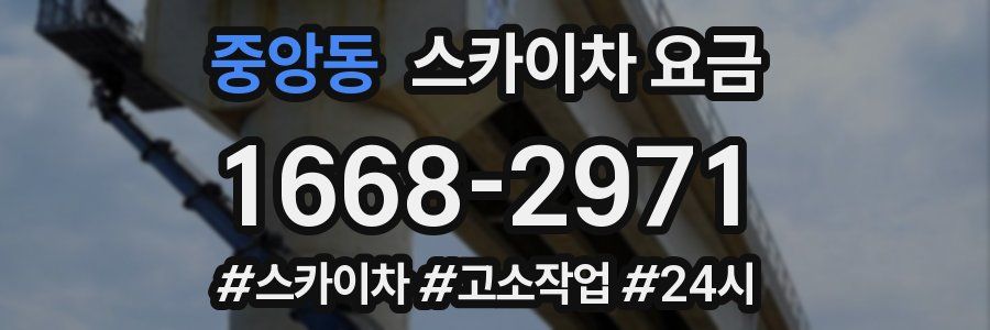 중앙동 스카이차 요금