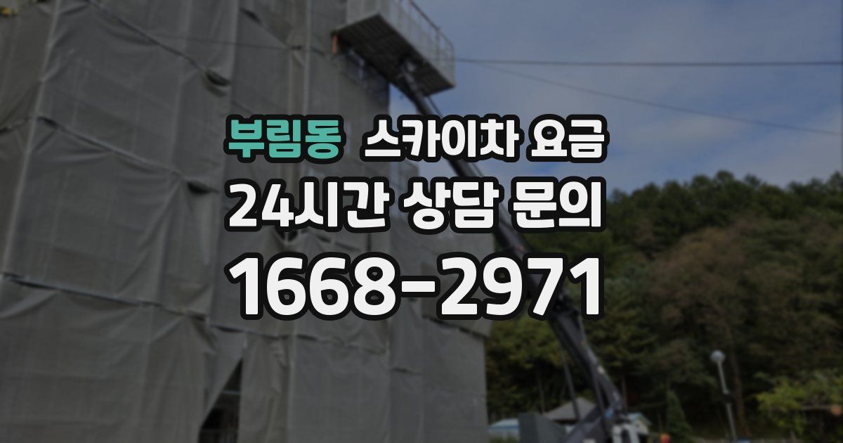 부림동 스카이차 요금