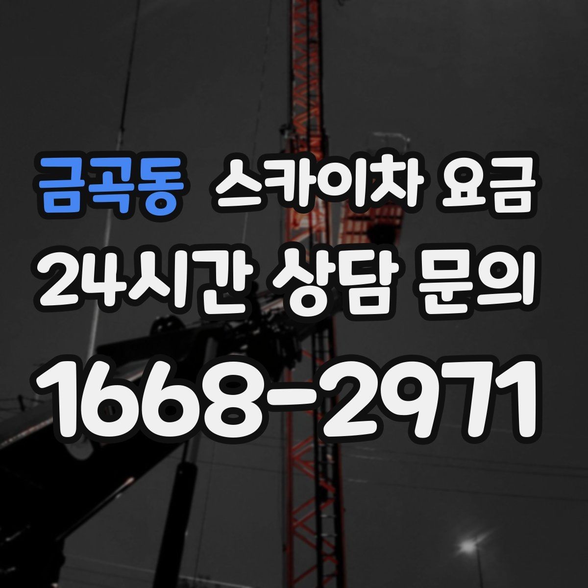 금곡동 스카이차 요금 '별도' 항목이 무엇인지 꼭 확인하세요
