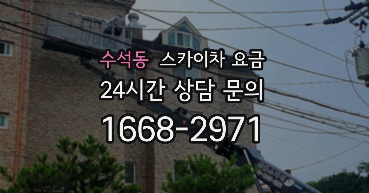 수석동 스카이차 요금