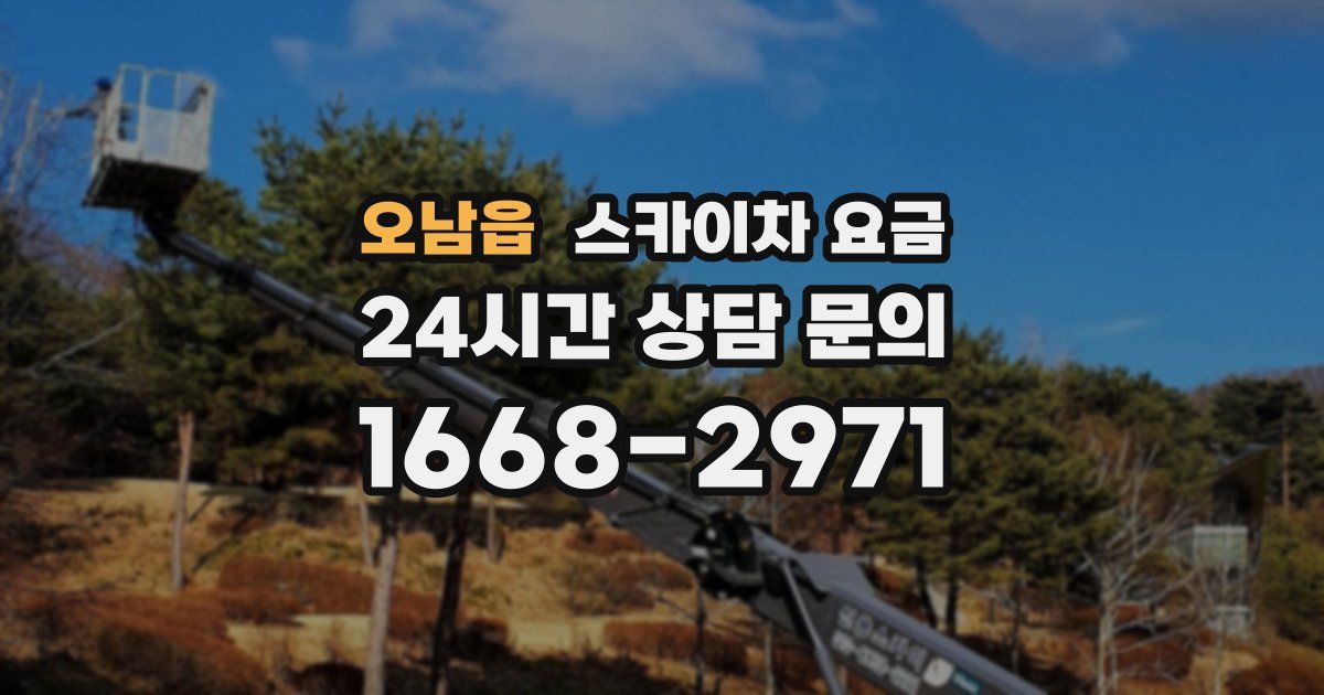 오남읍 스카이차 요금