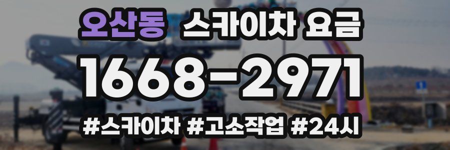 오산동 스카이차 요금