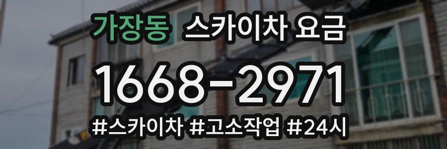 가장동 스카이차 요금