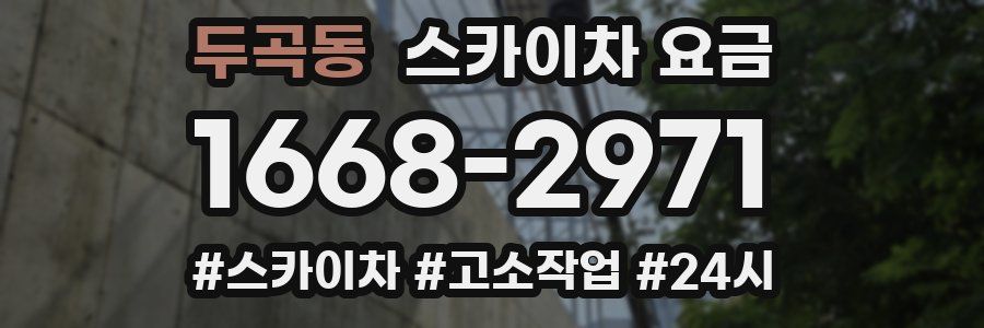 두곡동 스카이차 요금