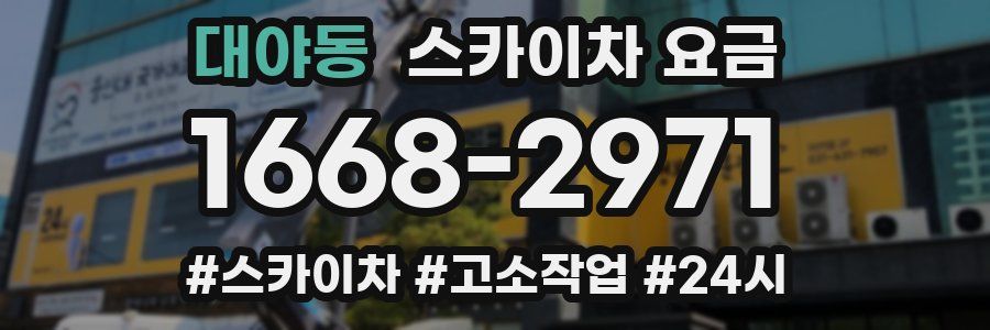 대야동 스카이차 요금