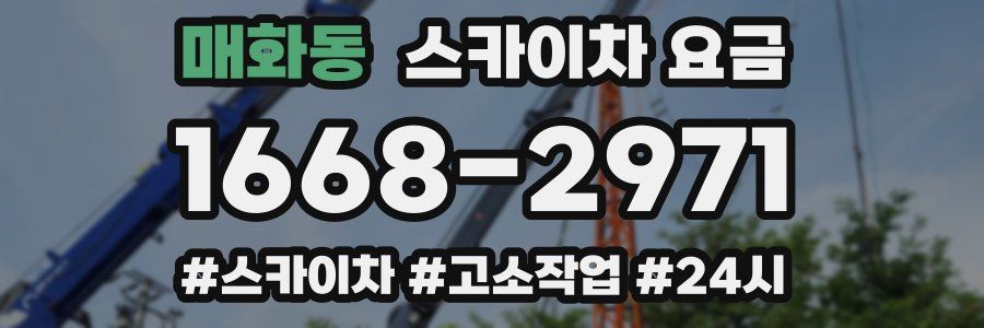 매화동 스카이차 요금