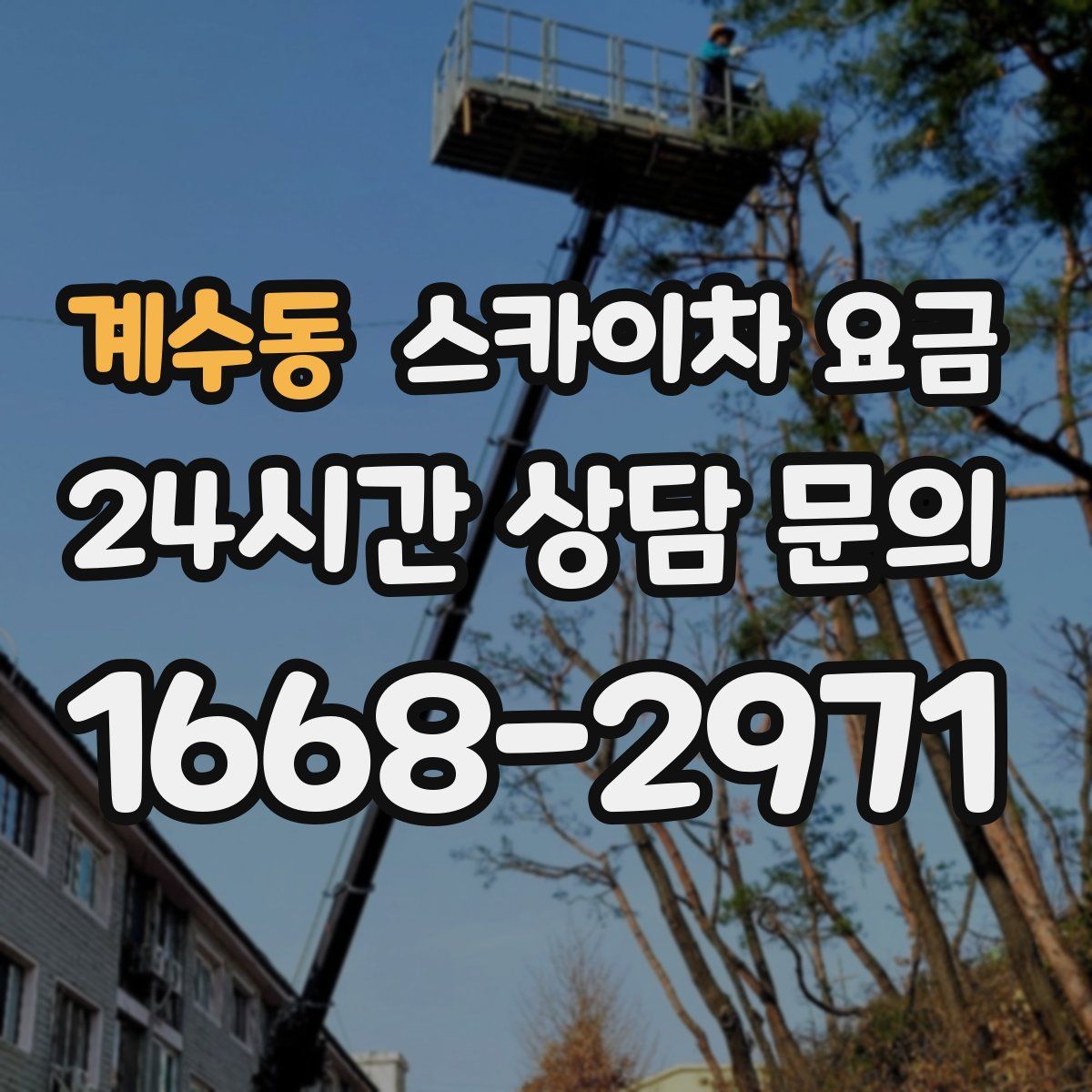 계수동 스카이차 요금