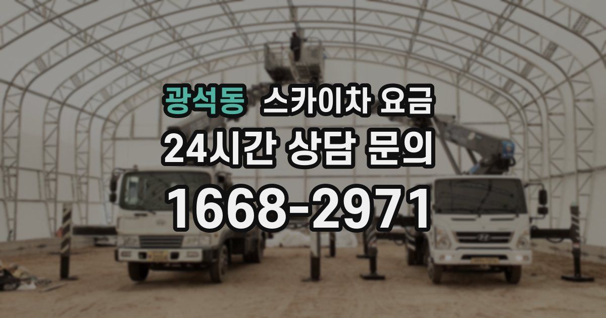 광석동 스카이차 요금