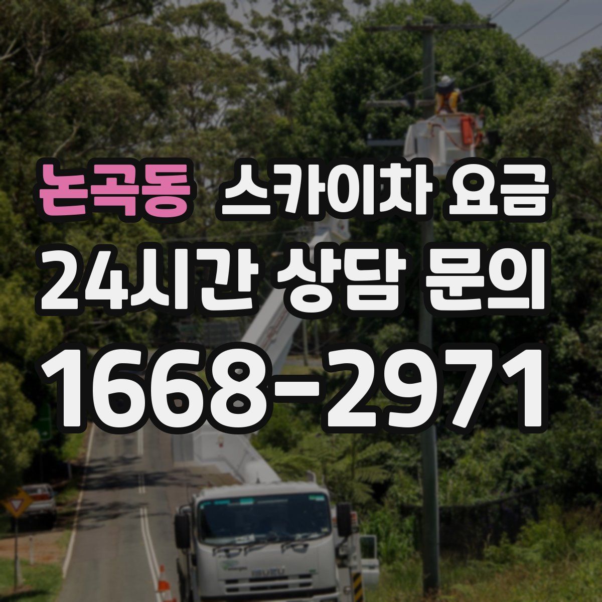 논곡동 스카이차 요금