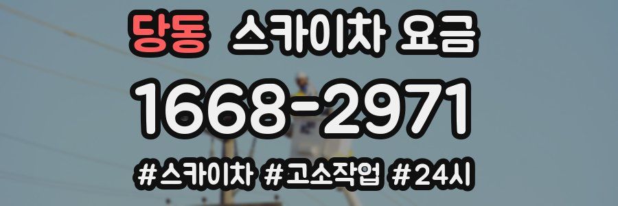 당동 스카이차 요금