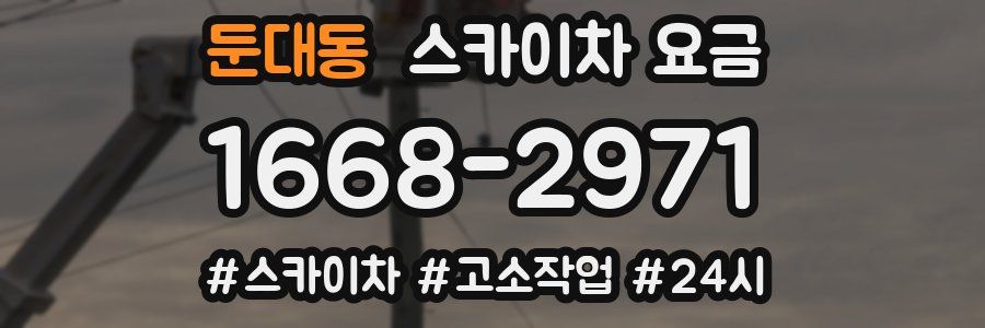 둔대동 스카이차 요금