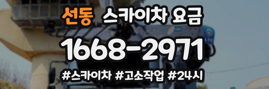 선동 스카이차 요금