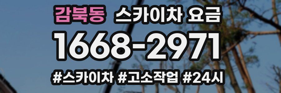 감북동 스카이차 요금