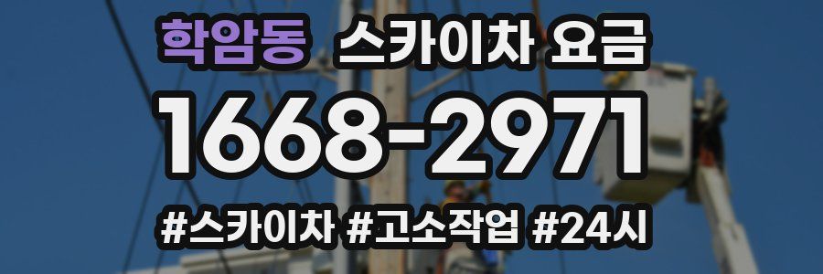 학암동 스카이차 요금