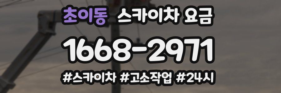 초이동 스카이차 요금