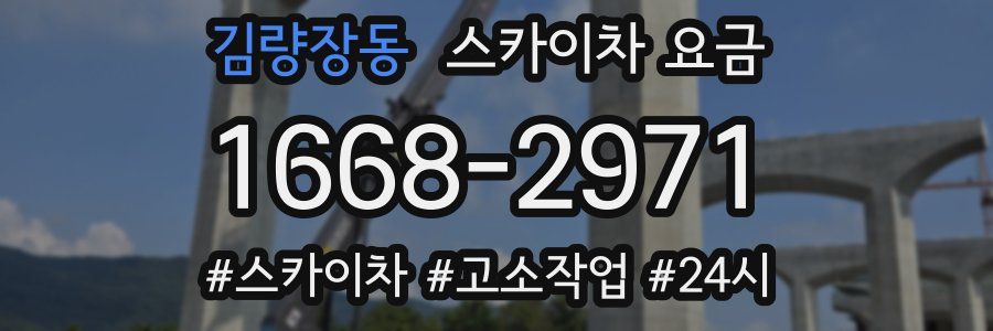 김량장동 스카이차 요금