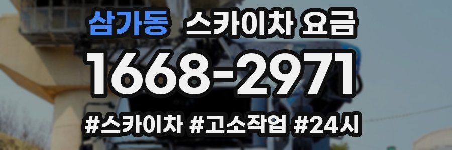 삼가동 스카이차 요금