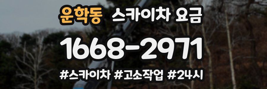 운학동 스카이차 요금