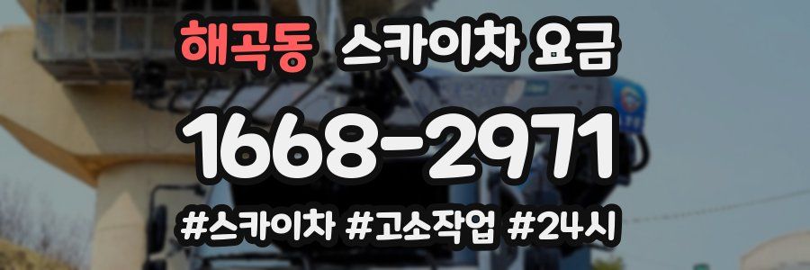 해곡동 스카이차 요금