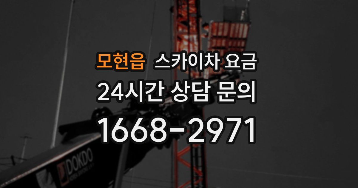 모현읍 스카이차 요금