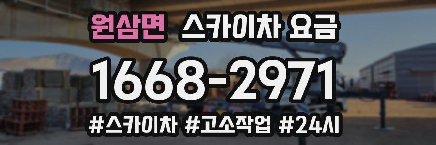 원삼면 스카이차 요금