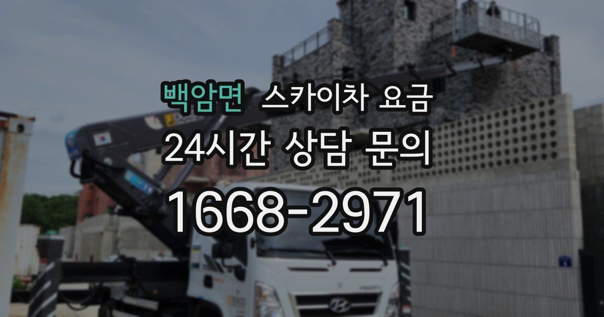 백암면 스카이차 요금