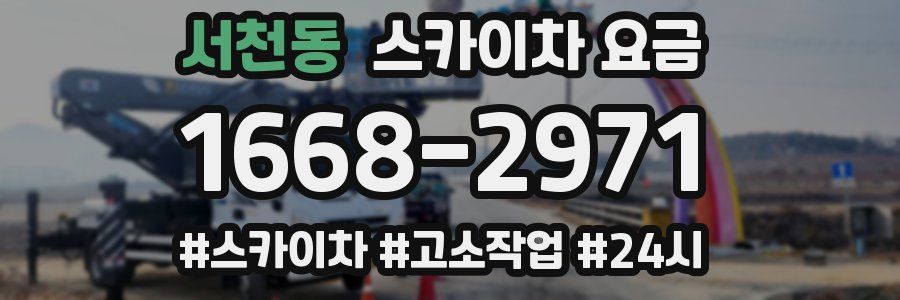 서천동 스카이차 요금