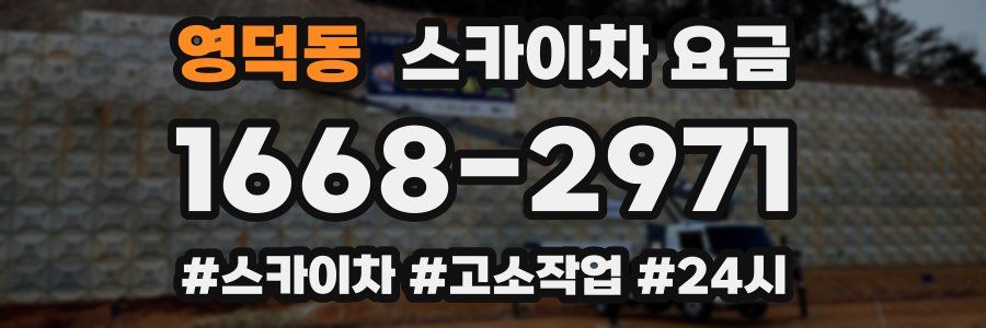 영덕동 스카이차 요금