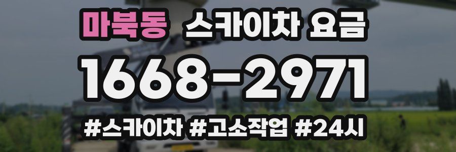 마북동 스카이차 요금