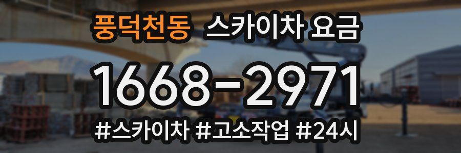 풍덕천동 스카이차 요금