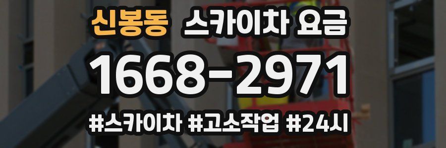 신봉동 스카이차 요금