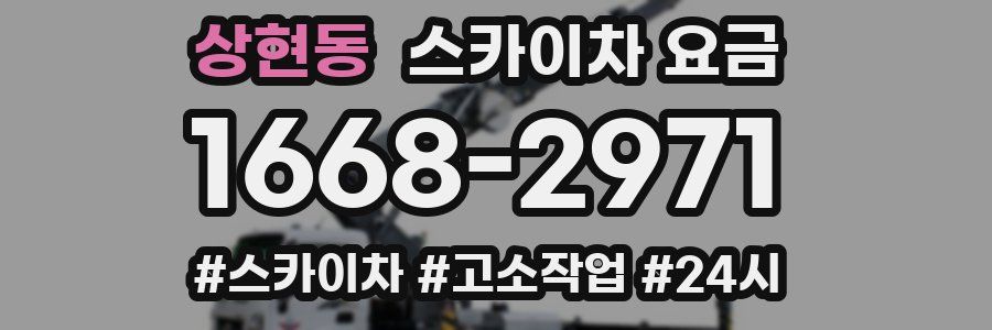 상현동 스카이차 요금